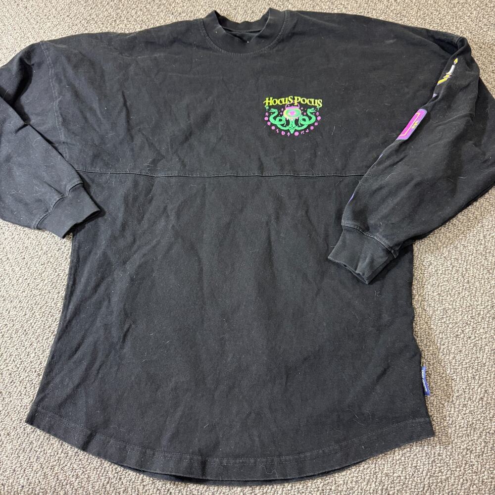 Disney Parks 2021 Hocus Pocus Glow in the Dark Spirit Jersey Crewneck Size XS - Picture 6 of 7